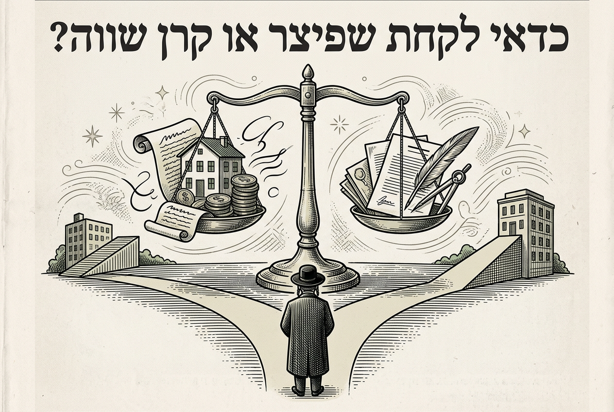 איור נלווה לכתבה: כדאי לקחת שפיצר או קרן שווה?