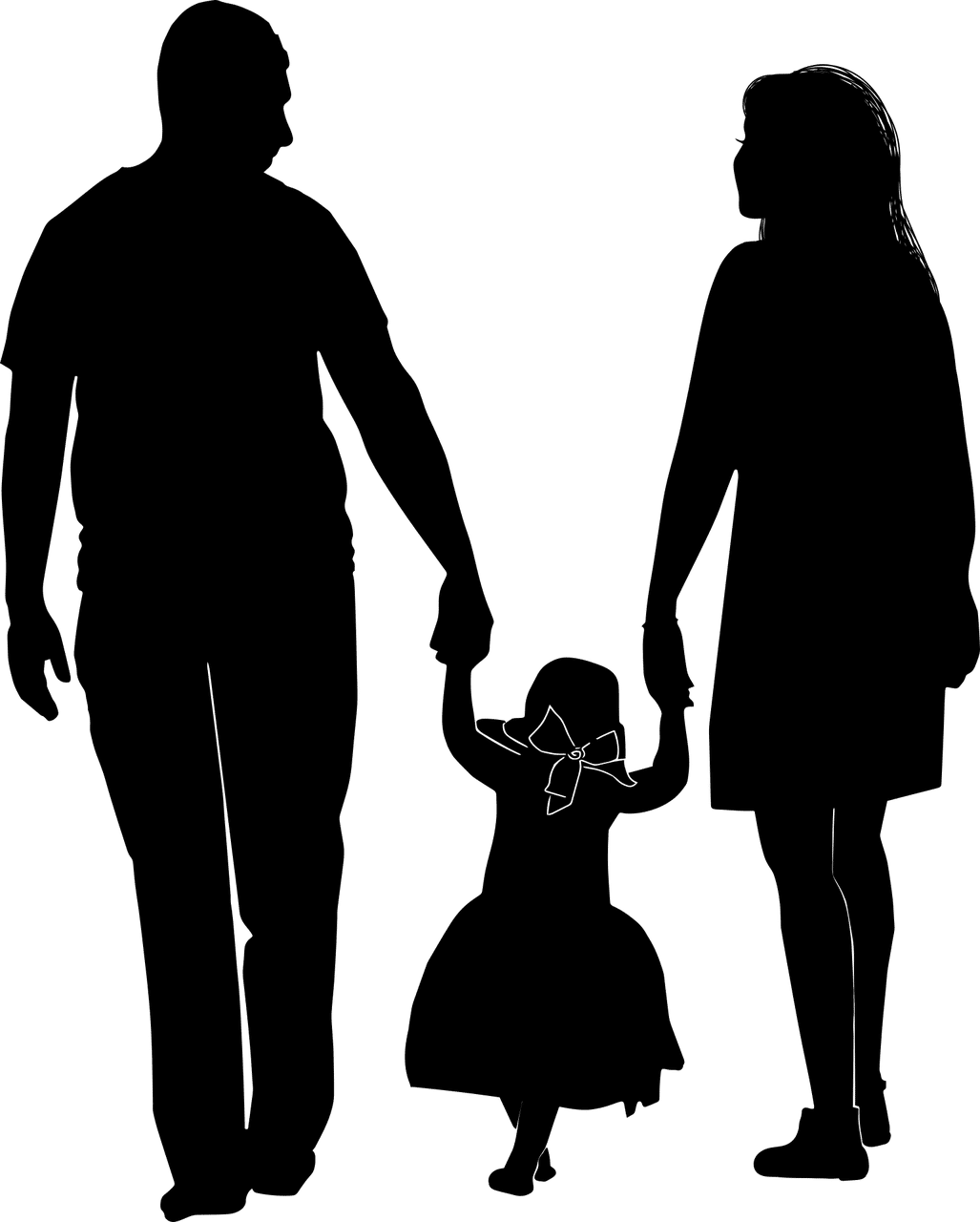 הורים וילדה